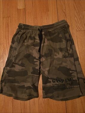 Men's GASP Camo Shorts - Olive Green